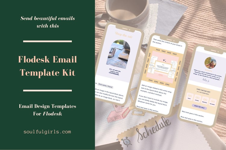 Flodesk email template kit.