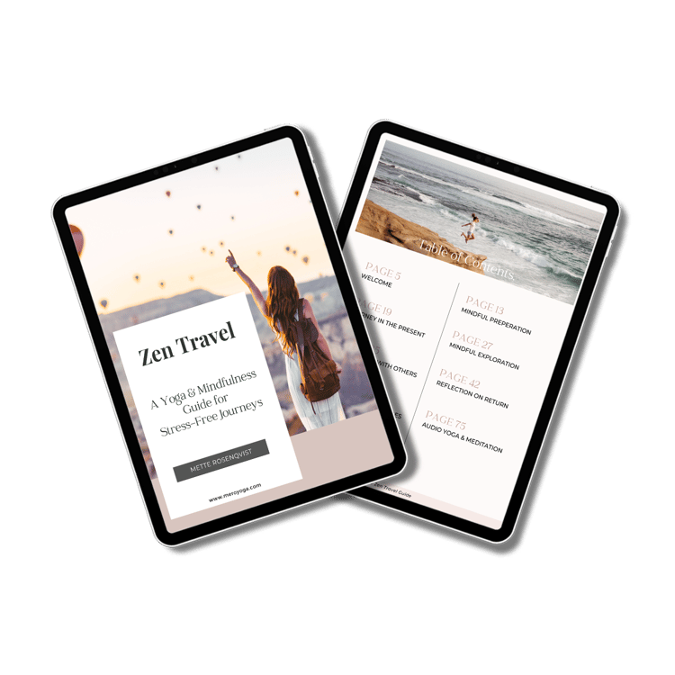 two ipads with the zen travel guide