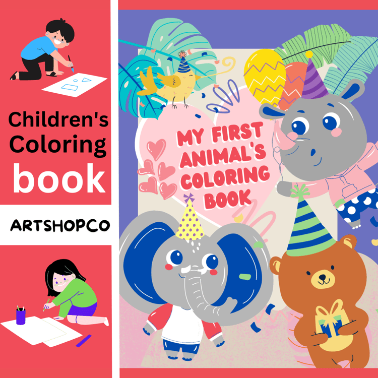 children's coloring book, animal coloring book, worksheet, PDF, coloring pages, kids painting and coloring pages, Animal coloring book, coloring book for kids, PDF coloring book, educational coloring book, farm animals, sea animals, wild animals, insects and birds, creative activities for children, instant download coloring book, coloring pages, children's coloring pages, coloring worksheets