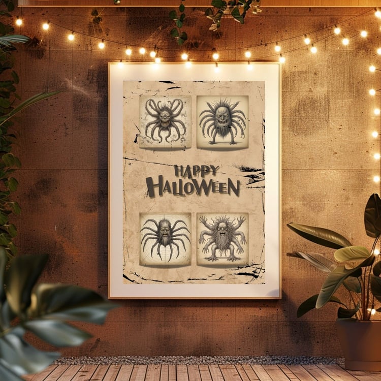 contrast; vector; glowing; pumpkin; illustration; neon; art; celebration; futuristic; smiling; monster; graphic; mask; grunge; greeting; bright; halloween; autumn; dark; digital; retro; black; vibrant; blue; laser; jack-o-lantern; vintage; wall; ring; ref