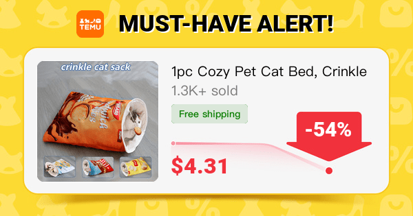 Cozy Pet Crinkle Bed