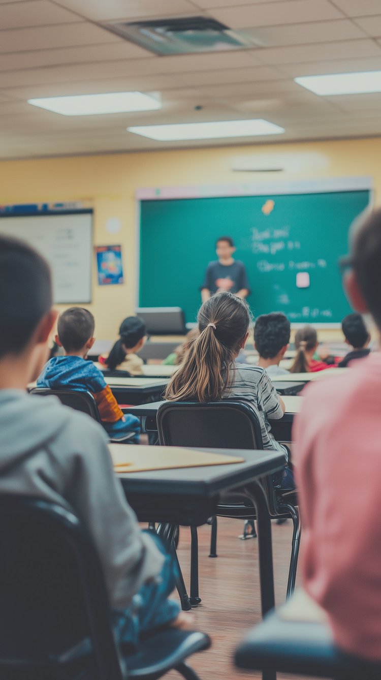 students in a classroom