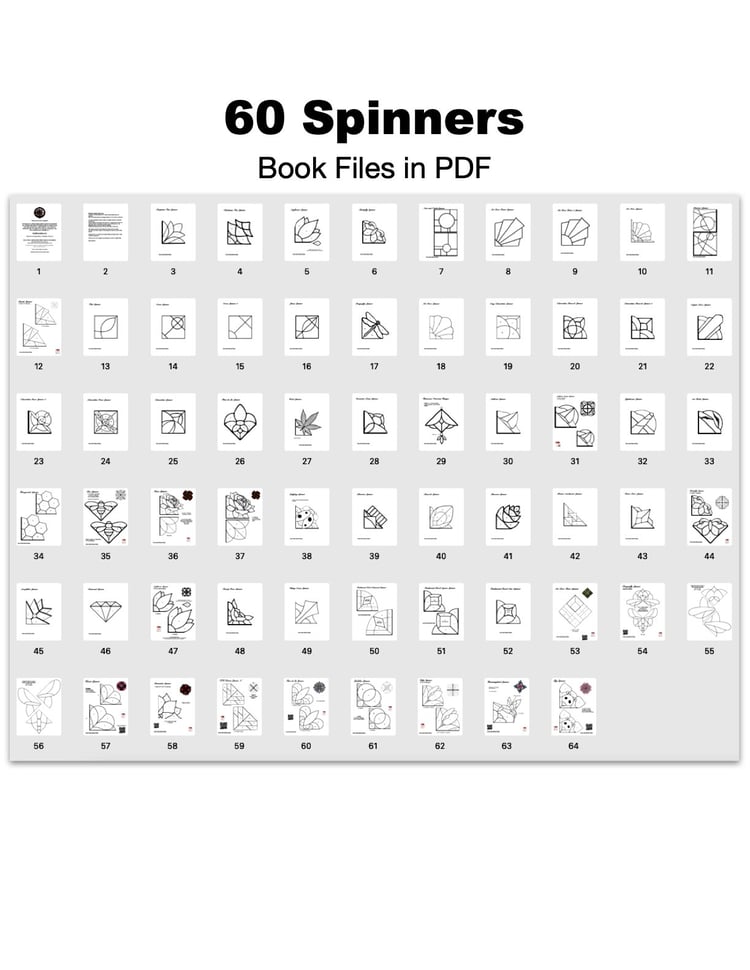 Stained Glass Spinner Book Patterns PDF