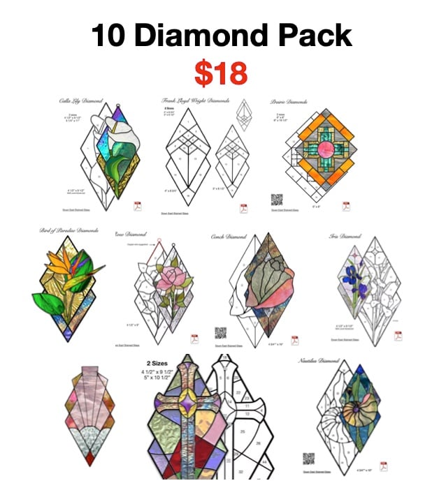 Stained Glass Patterns Diamonds