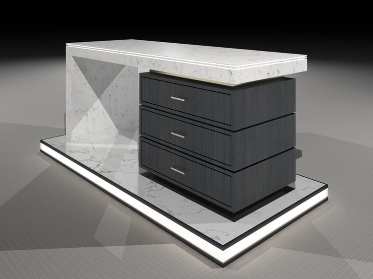 Office Desk 3D Model Revit Family