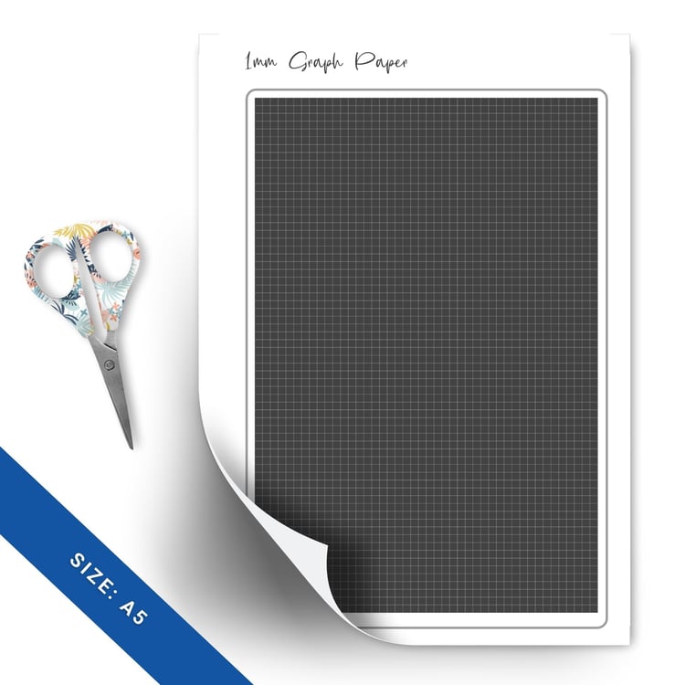 Printable 1mm Graph Paper | A5 Planner Insert | Tracia Creative