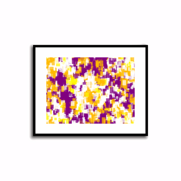Transform your space with our unique art instant printable!🌟Download the radiant palette featuring purple and amber for an instant decor upgrade. This unique gallery-quality art piece is perfect for walls, desk decor, shelf decor, nursery decor or even a 