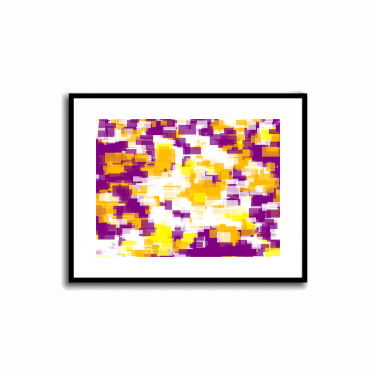Transform your space with our unique art instant printable!🌟Download the radiant palette featuring purple and amber for an instant decor upgrade. This unique gallery-quality art piece is perfect for walls, desk decor, shelf decor, nursery decor or even a 