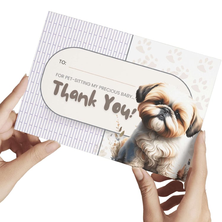 Printable Pet Sitter Thank You Cards (3 Designs) | Tracia Creative