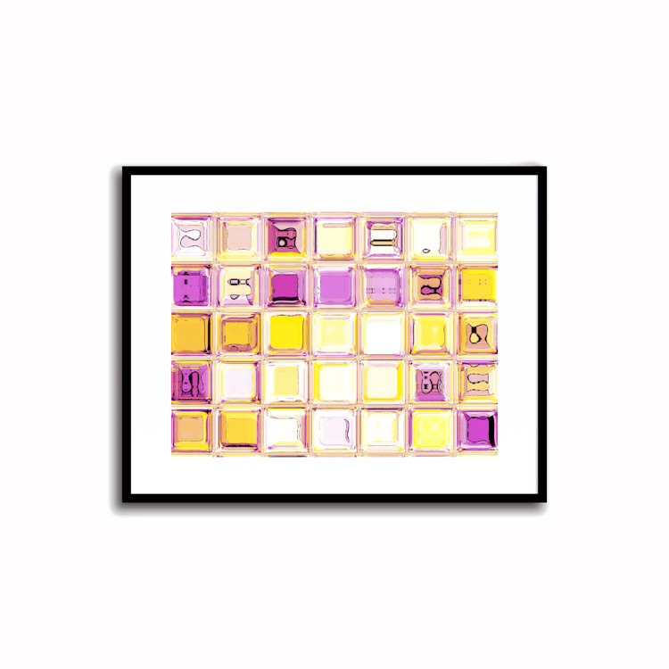 Transform your space with our unique art instant printable!🌟Download the radiant palette featuring purple and amber for an instant decor upgrade. This unique gallery-quality art piece is perfect for walls, desk decor, shelf decor, nursery decor or even a 