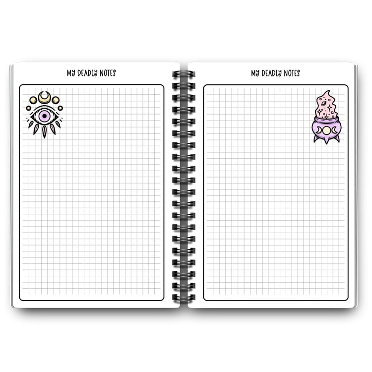 Spooky Cute! Kawaii Pastel Note Page (Printable) | Tracia Creative