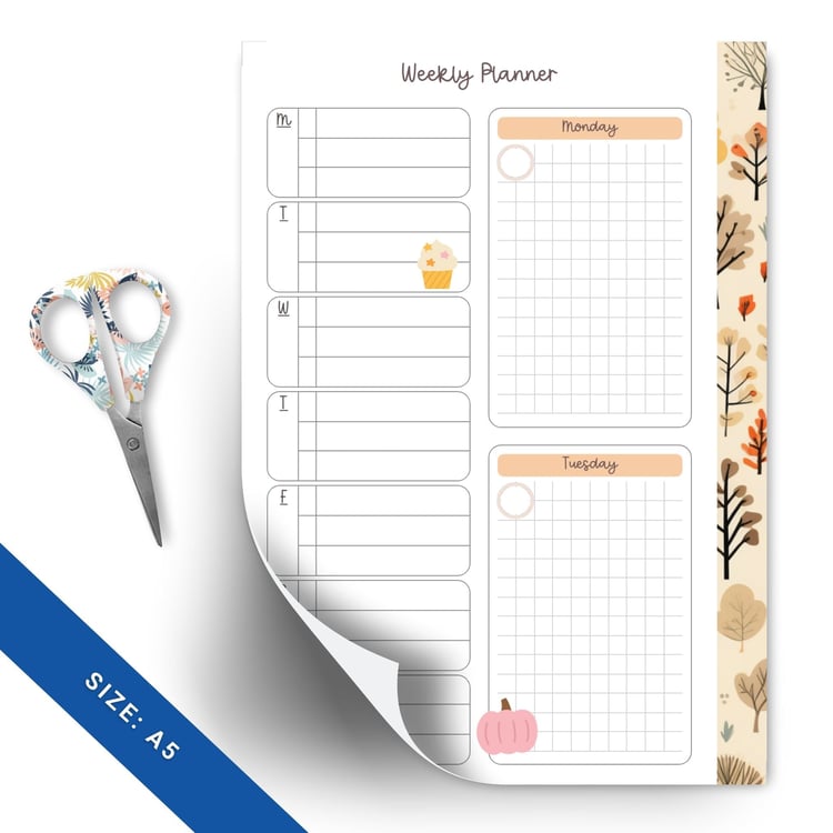 Fall Weekly Planner | Printable | Tracia Creative