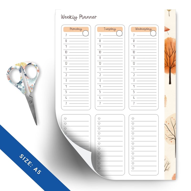 Fall Weekly Planner | Printable | Tracia Creative