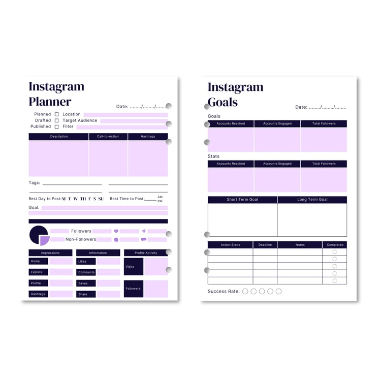 Master Instagram with Our Instagram Planner Freebie | Tracia Creative