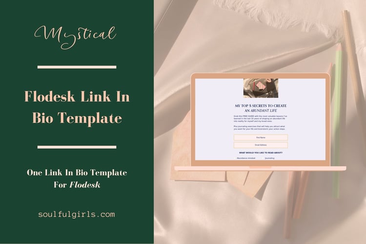 Flodesk Link In Bio Template - Mystical Collection