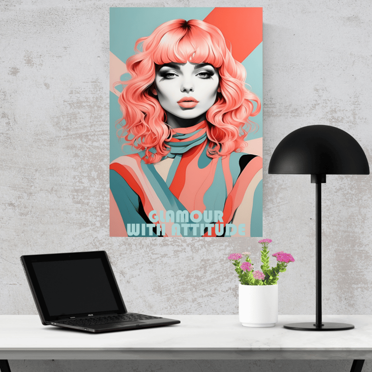 Unleash Your Inner Goddess Poster, Vintage Woman poster, Glamorous woman poster, Poster with a beautiful lady,Elegant Lady Home Decor Poster