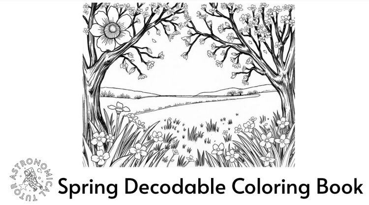 Crisp and sunny spring day cover of a digital decodable book printable