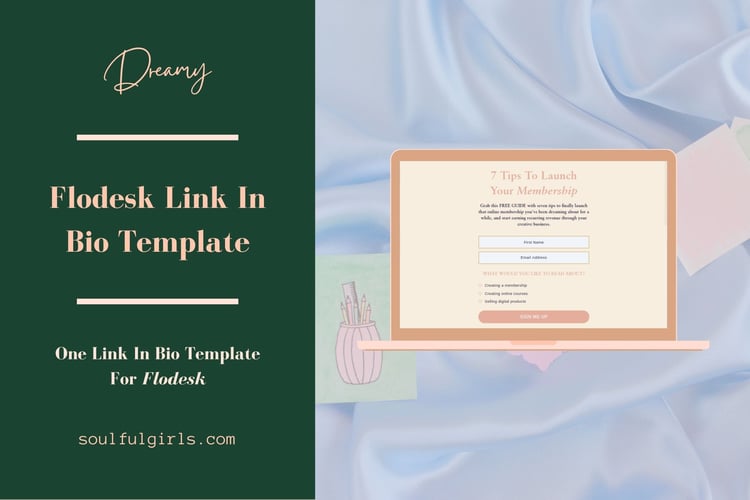 Flodesk Link In Bio Template | Dreamy