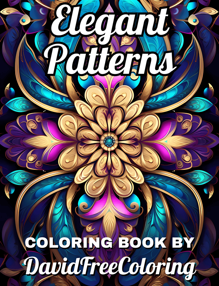80 Elegant Pattern Coloring Book Patterns Images for Adult Coloring Pages Pattern printable coloring book gift for adult PDF Download PNG