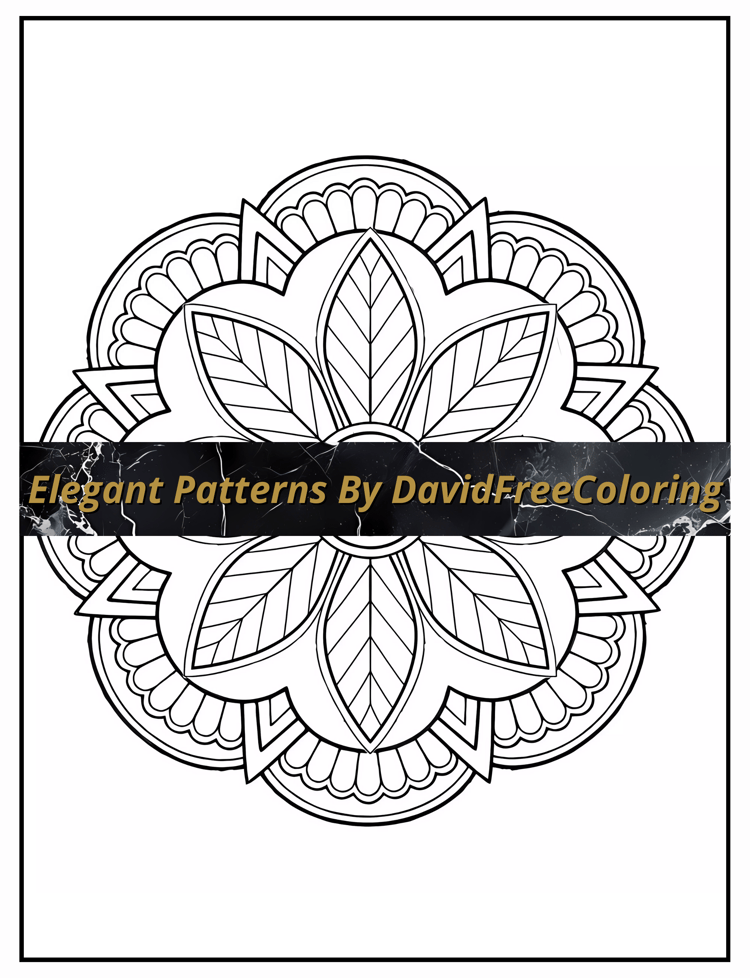 80 Elegant Pattern Coloring Book Patterns Images for Adult Coloring Pages Pattern printable coloring book gift for adult PDF Download PNG