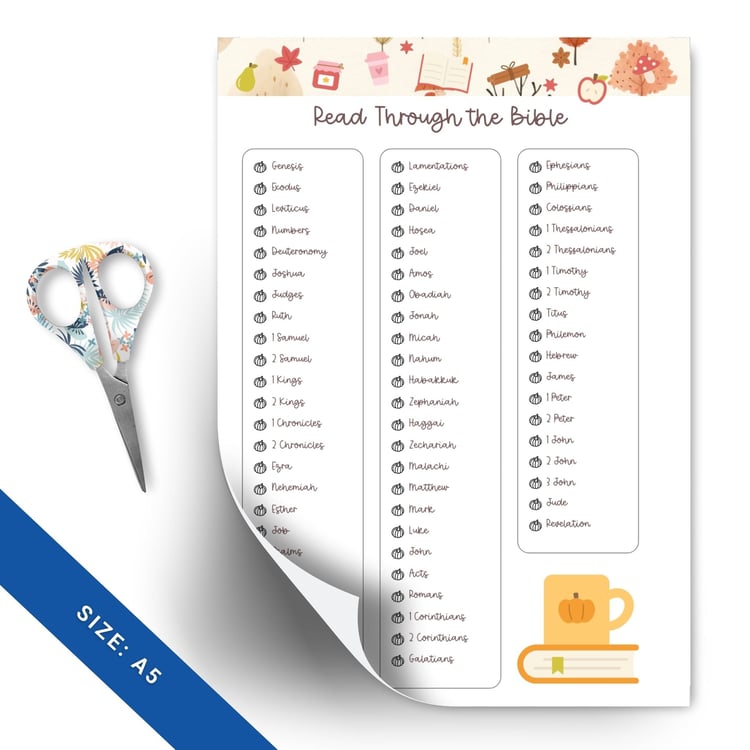 Bible Reading Planner | Printable | Tracia Creative