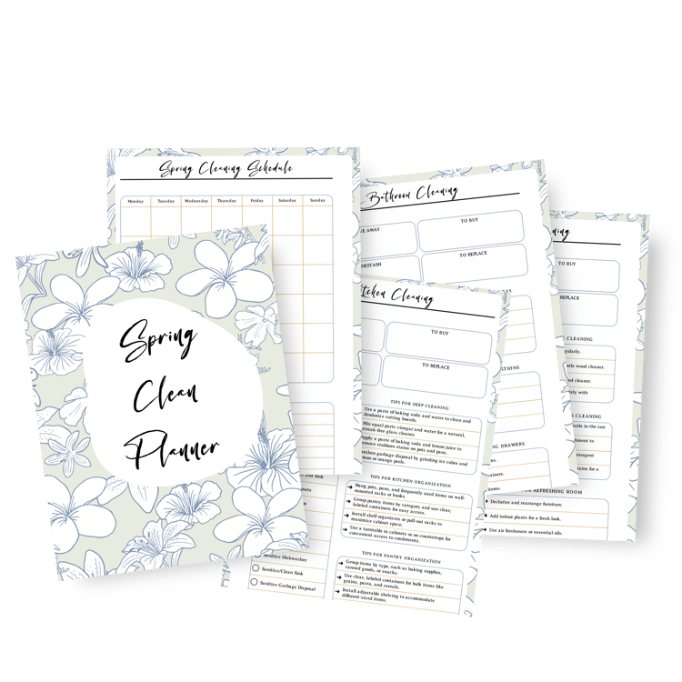 Spring Cleaning Planner: Spruce Up Your Home! | Tracia Creative