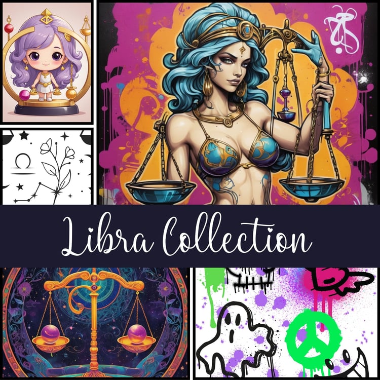Libra, zodiac, digital art, seamless patterns, astrology, cosmic balance, celestial, justice, zodiac sign, star sign, Libra art, Libra patterns, horoscope, digital background, mystic design, celestial art, star symbols, scales of justice, astrological des