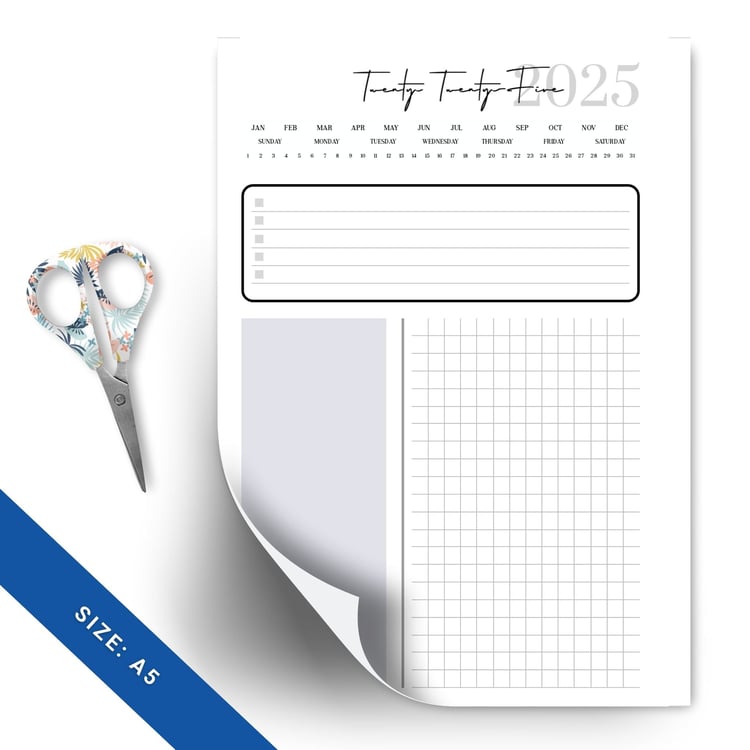 Undated 2025 Daily Planner | Tracia Creative