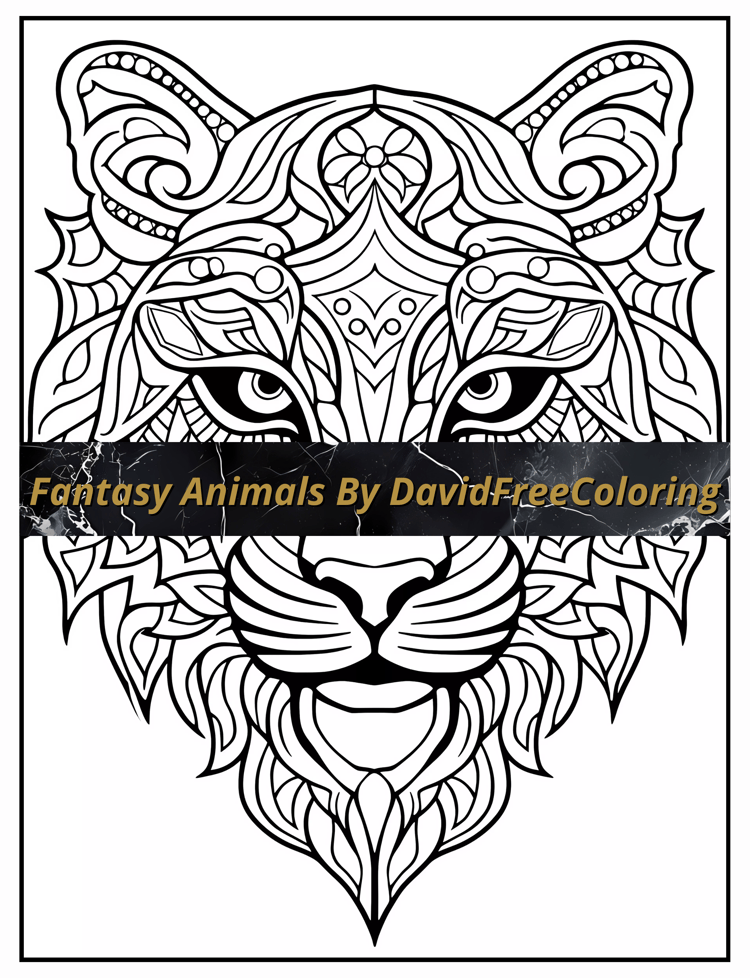 140 Fantasy Animals Coloring Book Animal Images for Adult Coloring Pages Fantasy Animals printable coloring book adult gift PDF Download PNG