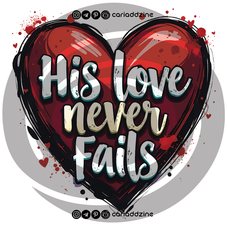red heart, love and faith, Christian design, grunge aesthetic, inspirational art, bold text, colorful letters, textured image, faith-based graphic, visually appealing