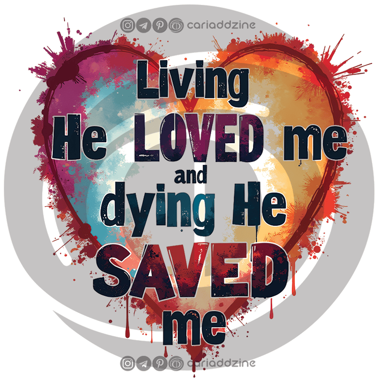watercolor heart, love and redemption, religious art, inspirational design, bold typography, colorful splashes, spiritual message, heart-shaped artwork, faith-based decor, vibrant colors