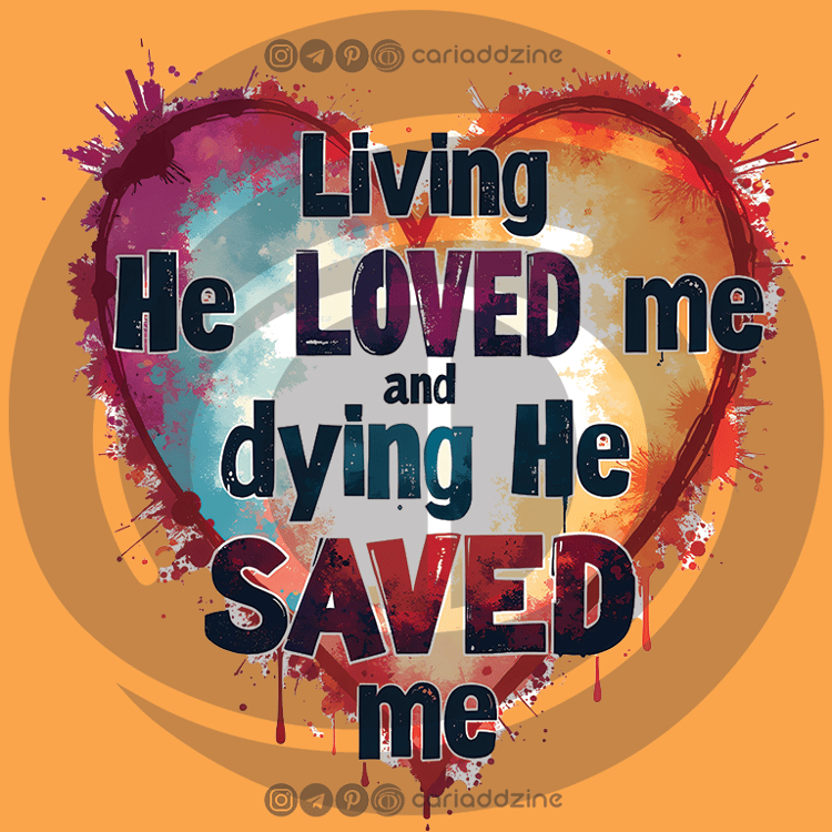 watercolor heart, love and redemption, religious art, inspirational design, bold typography, colorful splashes, spiritual message, heart-shaped artwork, faith-based decor, vibrant colors
