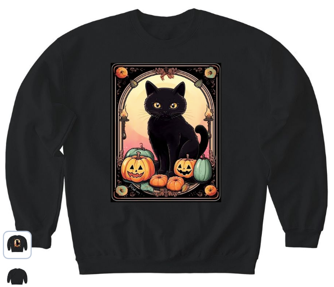 Halloween Black Cat Shirt DKeast - https://www.bonfire.com/halloween-blackcat