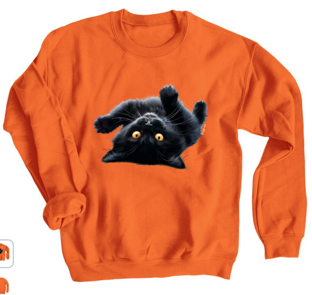 Lazy Cat Halloween Shirt- DKeast - https://www.bonfire.com/lazy-cat-3