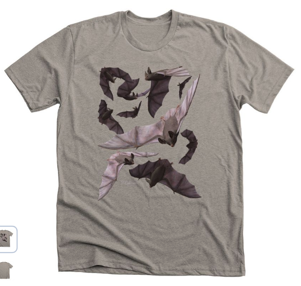 Flock of Bats Halloween Shirt - DKeast - https://www.bonfire.com/bat-flock1