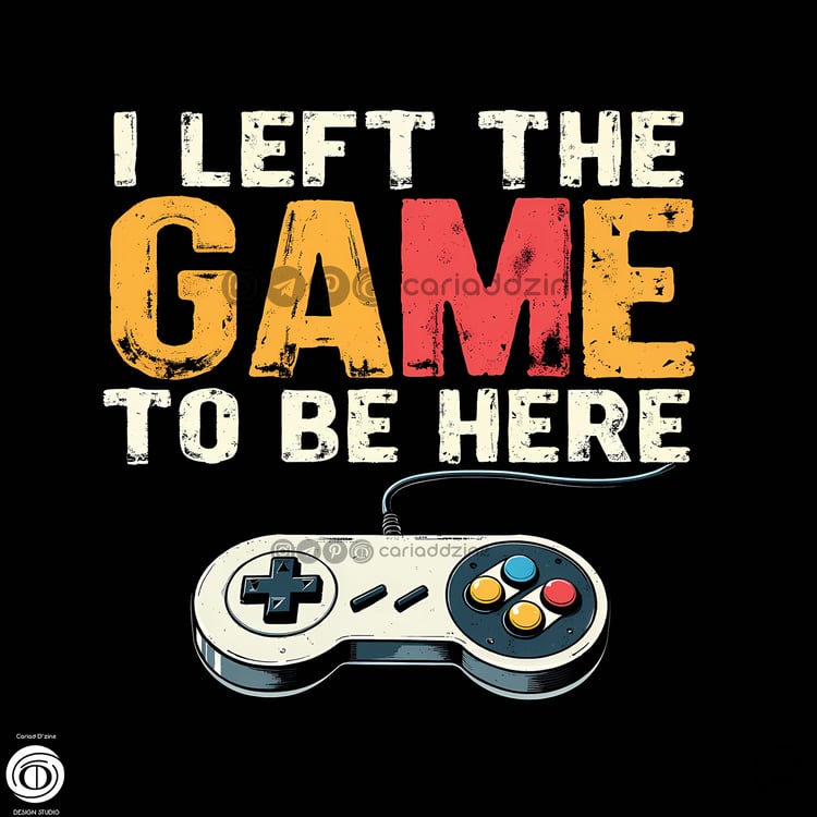 retro gaming art, vintage controller design, gaming nostalgia, arcade style, Cariad Dzine design