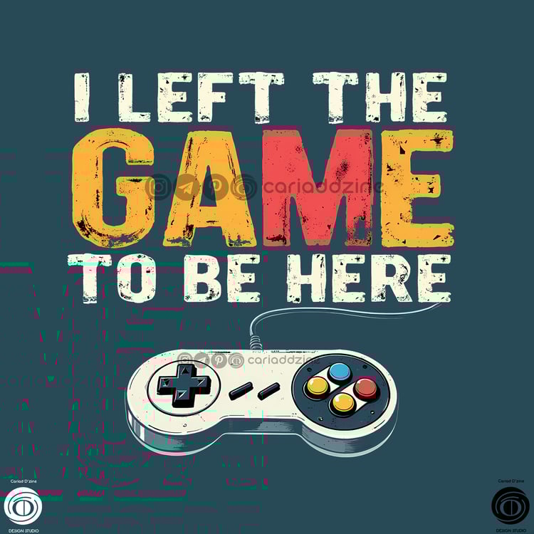retro gaming art, vintage controller design, gaming nostalgia, arcade style, Cariad Dzine design