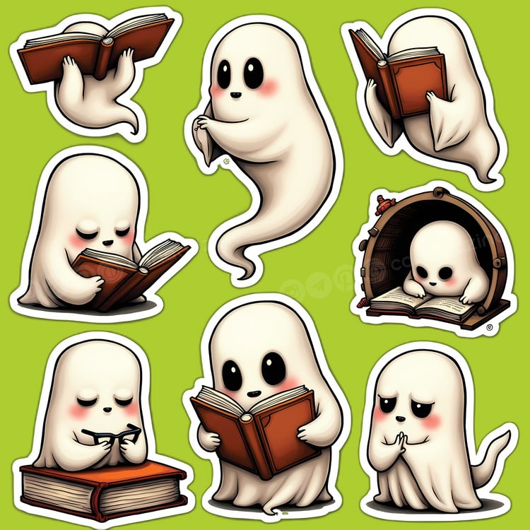 Halloween stickers, whimsical designs, playful witch, funny Halloween art, childrens Halloween, Cariad Dzine design, spooky but funny, festive decorations, cookie witch, Halloween illustrations