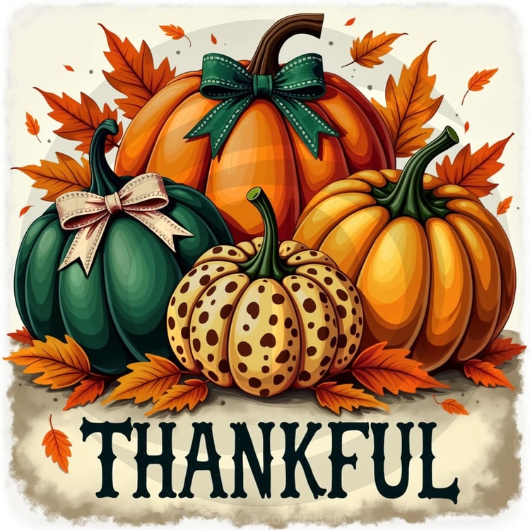 autumn designs, gratitude art, Thanksgiving decor, pumpkin illustrations, fall celebration, Cariad Dzine design