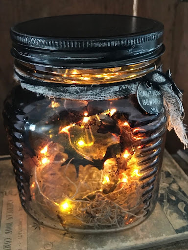 Bat-Themed Mason Jars