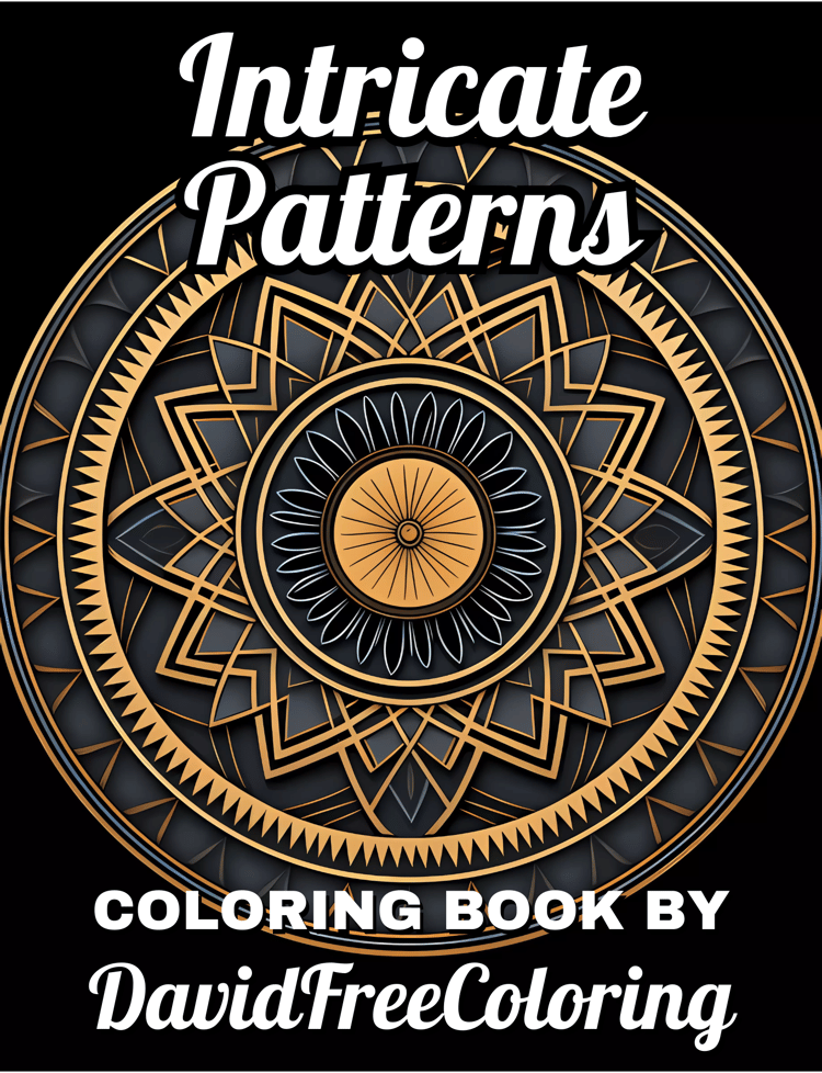 Intricate Patterns Coloring Book Pattern Images for Adult Coloring Pages Pattern printable coloring book gift for adult PDF Download PNG