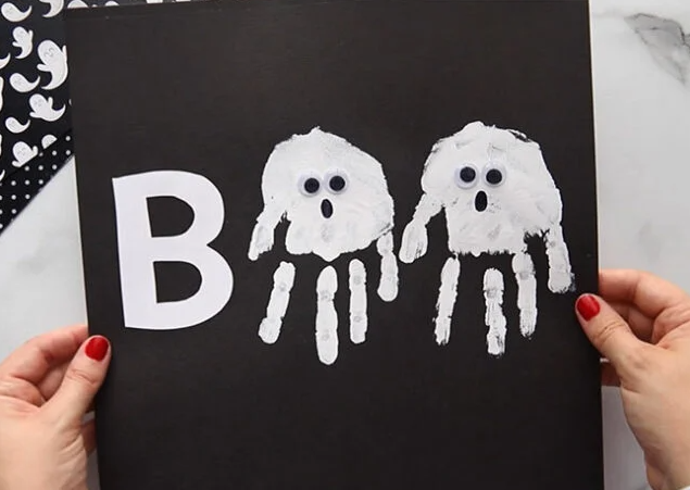 Halloween Handprint Art