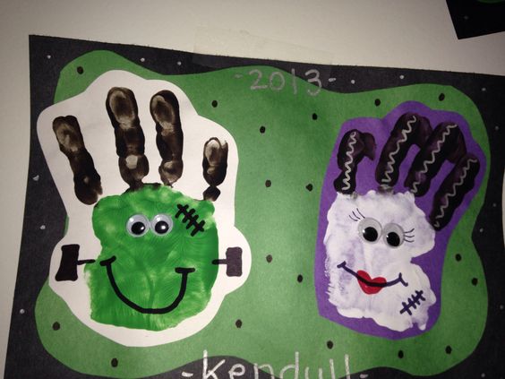 Halloween Handprint Art