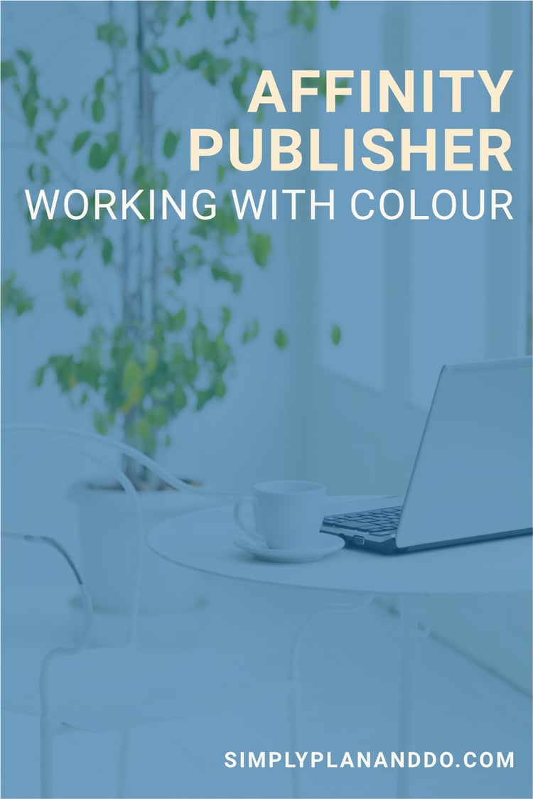 Affinity Publisher Working with Colour
