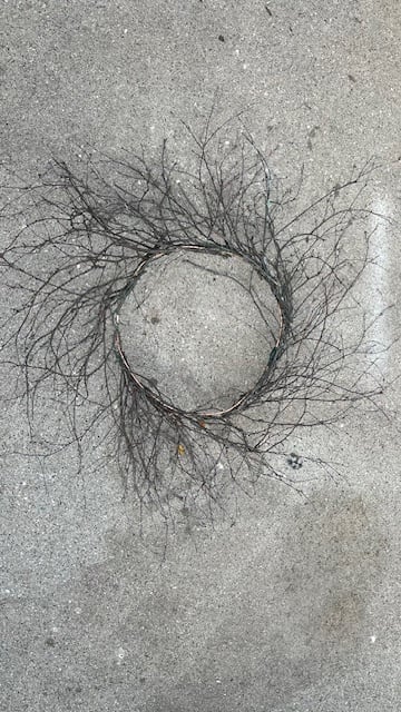 birch branch wreath