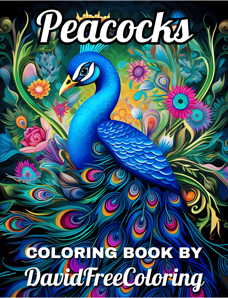Peacocks Coloring Book is a coloring book for adults with 50 Beautiful Peacocks images. Have fun coloring them creatively both through the download of PNG and PDF files. Peacocks Coloring Book Coloring Peacocks Images for Adult Coloring Pages Peacocks pri