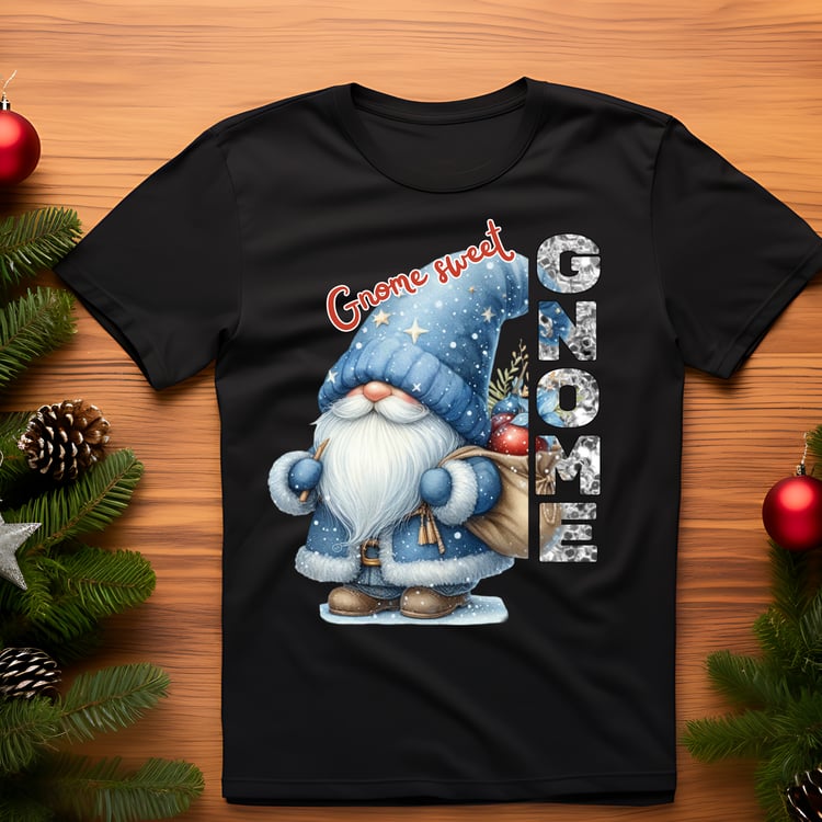 Christmas Gnome Tshirt Design For Sublimation