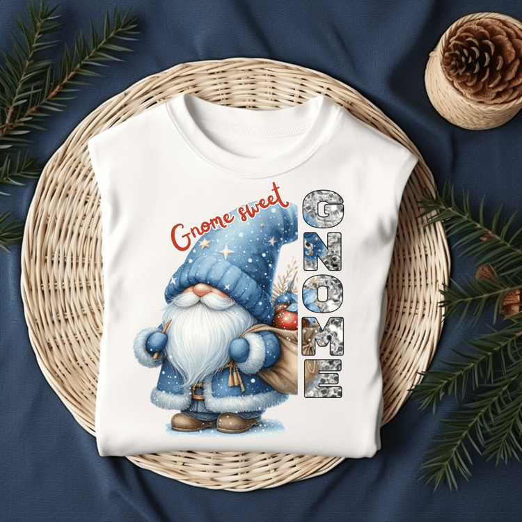Christmas Gnome Tshirt Design For Sublimation