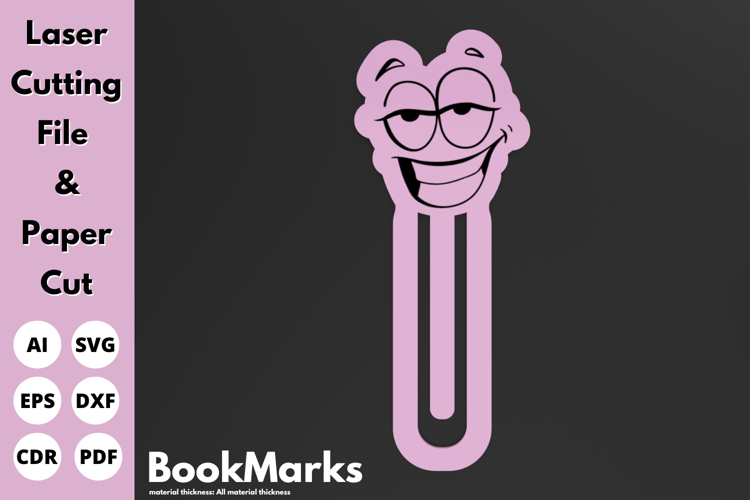Paperclip Bookmark | Laser Cut File for Office Tools and Paper Cutting Projects