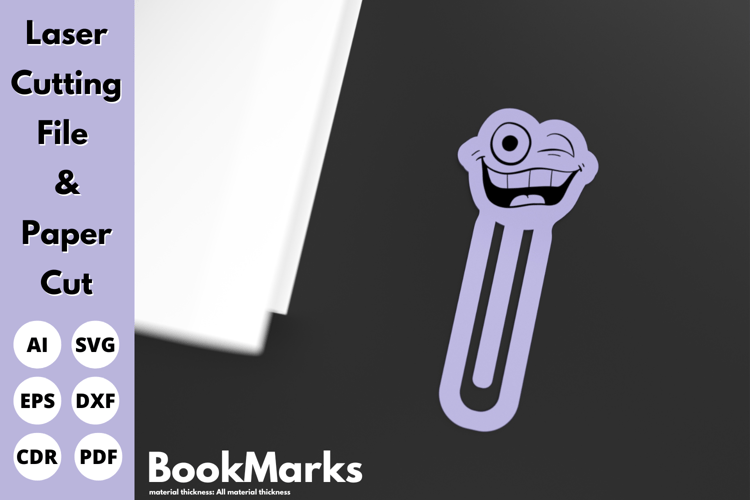 Paperclip Bookmark | Laser Cut File for Office Tools and Paper Cutting Projects